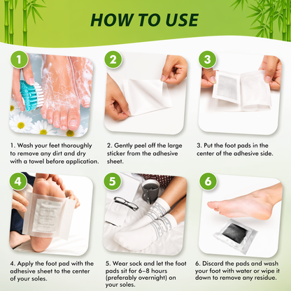 Kinoki Foot Pads for Your Health Care – 10 Premium Natural Foot Patches – Adhesive Foot Pads for Foot Pain Relief