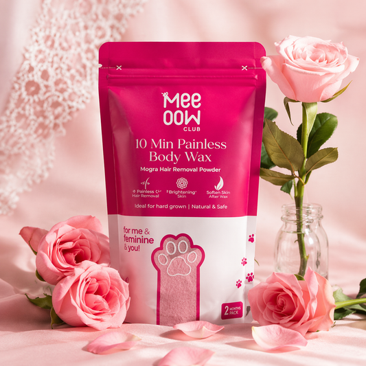 10 Min Painless Body Wax Powder - Instant Hair Removal Powder for Smooth Skin at Home